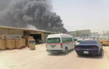 وقوع آتش‌سوزی بزرگ در شهر «ناصریه» عراق