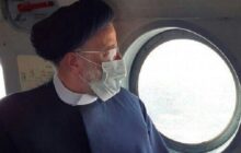 بازدید هوایی رئیس جمهور از نقاط مرزی و پایانه مرزی «پرویز خان»