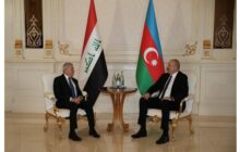 دیدار رؤسای جمهور عراق و جمهوری آذربایجان در باکو