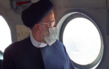 بازدید هوایی رئیس جمهور از سواحل مکران