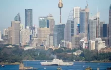 فعالیت کشتی جنگی آمریکا برای مقابله با چین در استرالیا آغاز شد