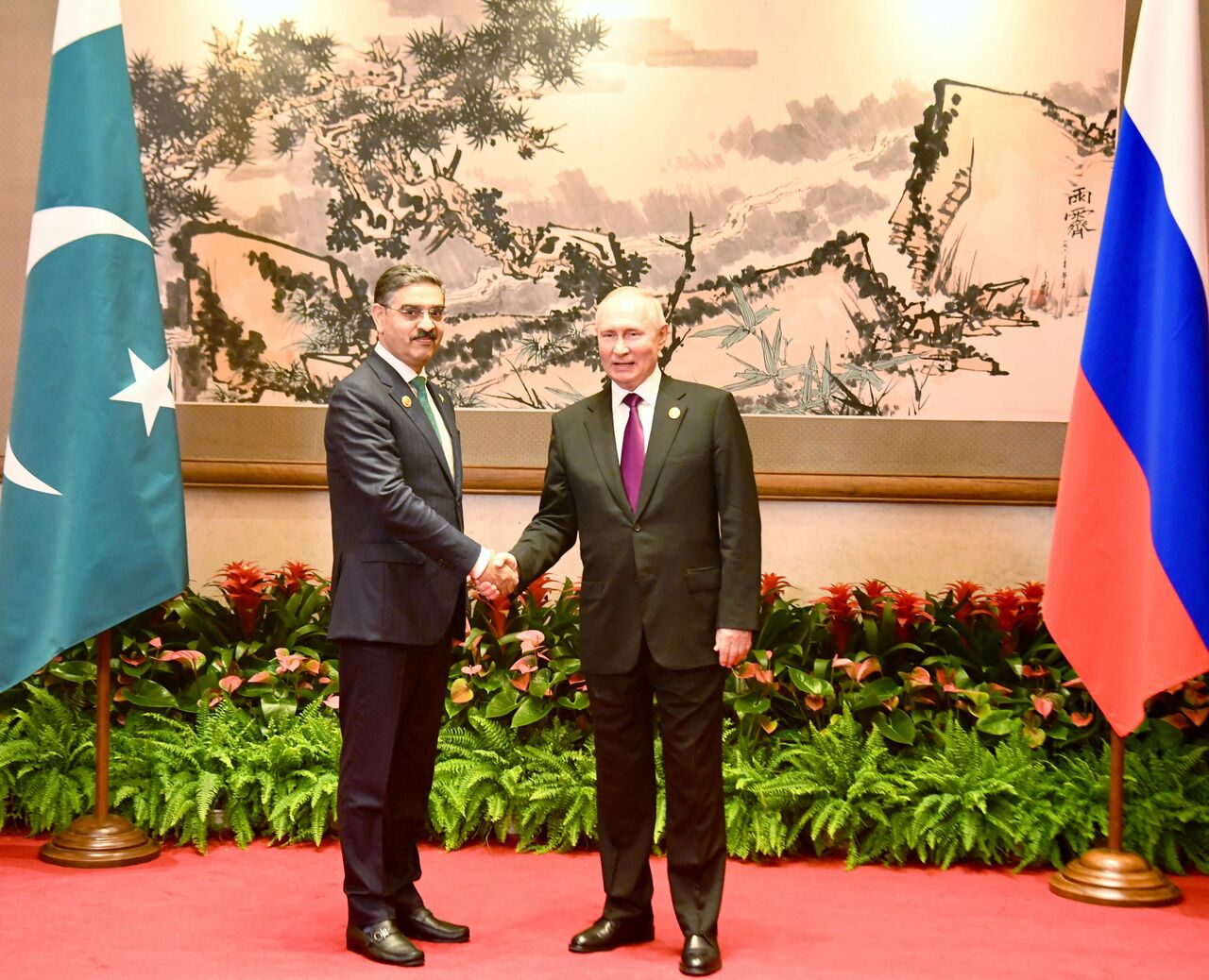 دیدار سران پاکستان و روسیه در چین/گفت‌وگو پیرامون روابط دوجانبه و اوضاع خاورمیانه