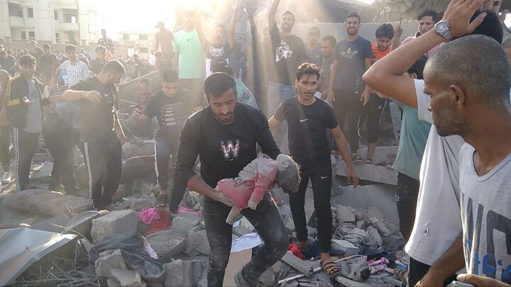 برجای ماندن ده‌ها شهید در بمباران مناطق مختلف نوار غزه