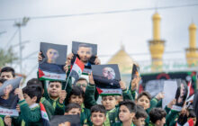 مراسم یادبود شهدای غزه در بین الحرمین کربلای معلی برگزار شد