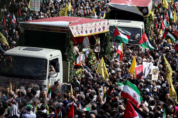 قیام مردم در دفاع از فلسطین/ بیعت با شهدای راه قدس در تهران