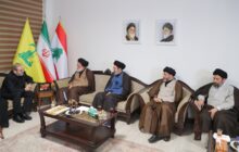 حضور فرزندان رهبری دفتر حزب‌الله لبنان