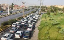 ترافیک سنگین در جاده چالوس