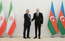 استقبال الهام علی‌اف از پزشکیان در حاشیه اجلاس اکو