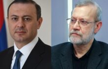 گفتگوی دبیر شورای امنیت ارمنستان با لاریجانی