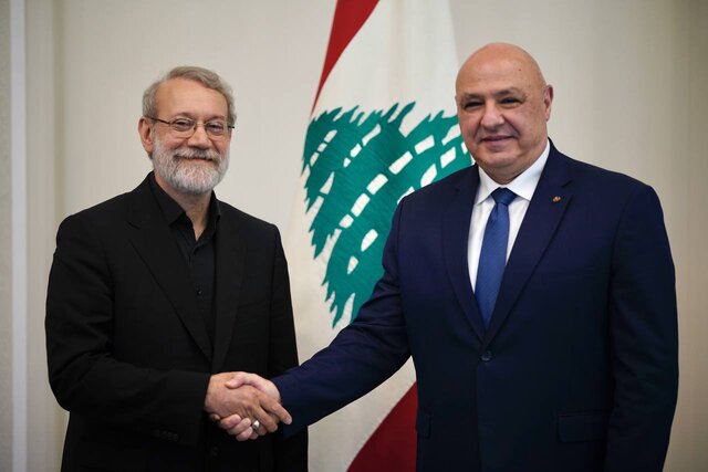 دیدار لاریجانی با رئیس جمهور لبنان