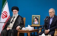 دیدار پزشکیان با امام خامنه‌ای پیش از عزیمت به نیویورک