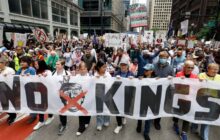 موج گسترده اعتراضات «بدون پادشاه» علیه ترامپ در سراسر آمریکا و اروپا