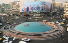 ‍ رونمایی از مجسمه «زانو زنندگان برابر ایران» در میدان انقلاب