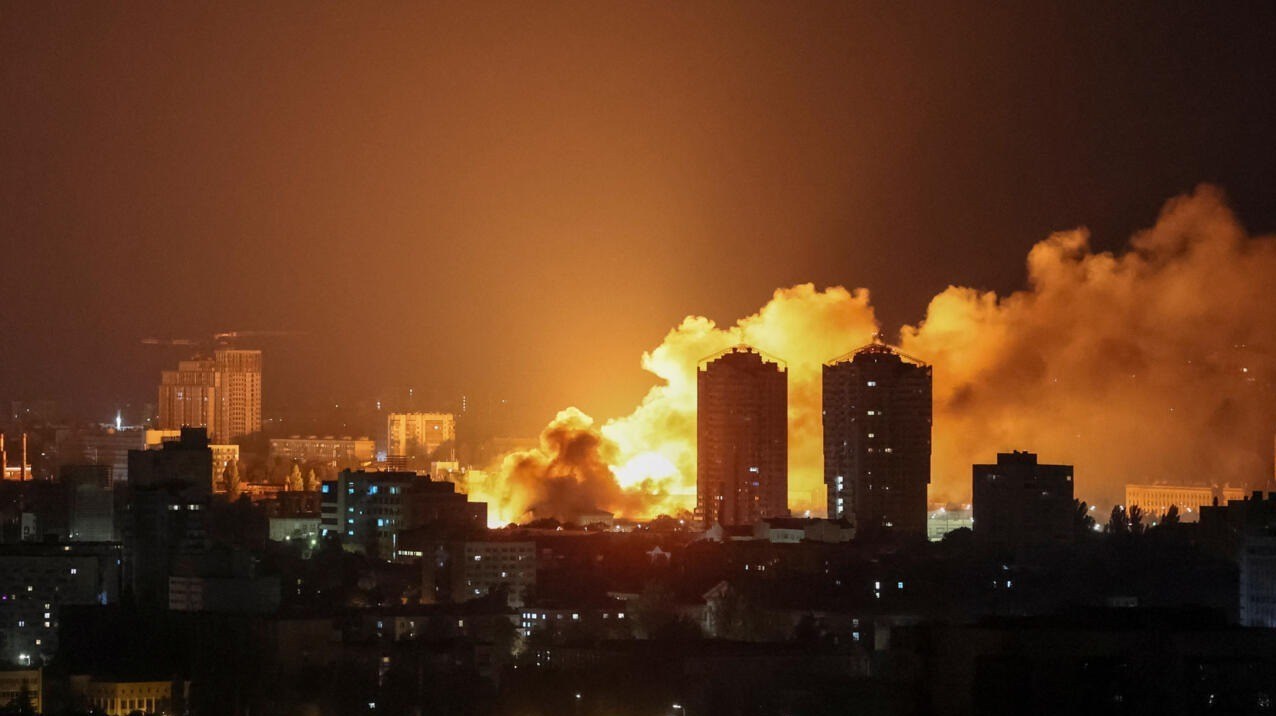 حمله شدید موشکی و پهپادی روسیه به پایتخت اوکراین