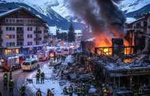 40 کشته و 115 زخمی در آتش‌سوزی سوئیس