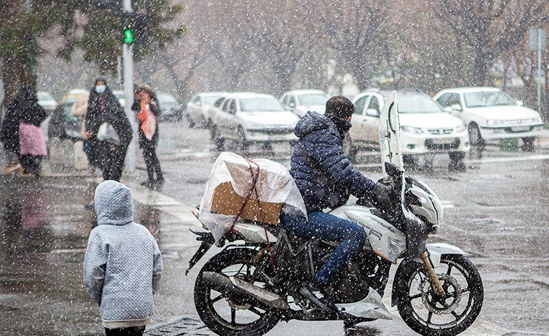 هشدار بارش شدید باران و برف در تهران