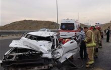 واژگونی پراید روی پل چشمه‌علی دامغان 4 کشته و مصدوم برجا گذاشت