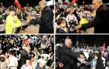 ابلاغ پیام تقدیر تولیت آستان قدس رضوی به مردم در 59 نقطه تجمعات مردمی